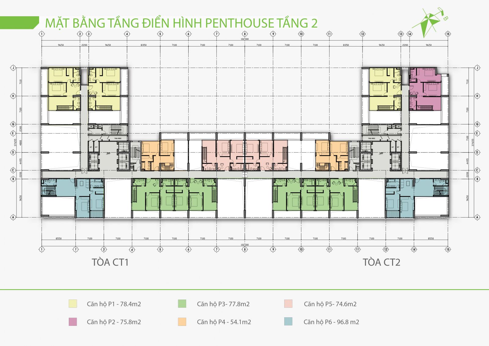 mat bang penhouse ecolife