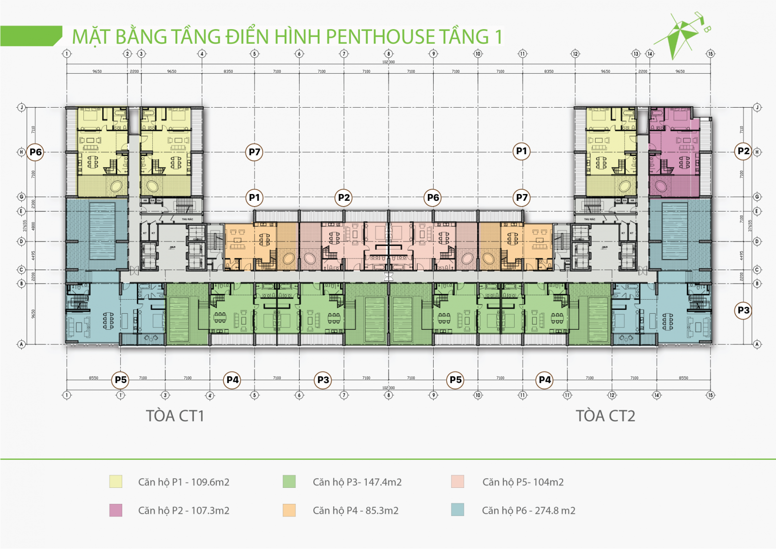 mat bang penhouse ecolife