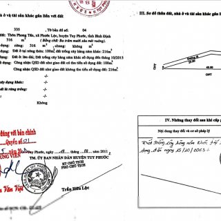 Bán lô đất 316m2 Phước Lộc, Tuy Phước